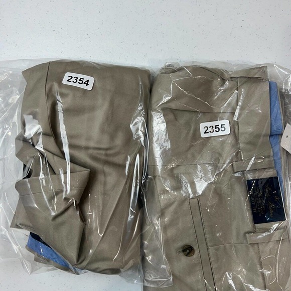 Brooks Brothers Mens Lightweight Chino Stretch Pants 34 Khaki Brown Elliot Fit - Picture 14 of 16